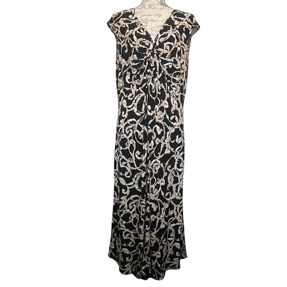 Dress Barn Sleeveless Dress Multicolor Sleeveless Flowy Whimsigoth Artsy 14W - Picture 8 of 8